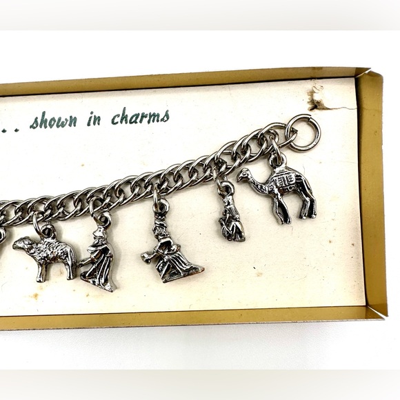 Vintage ‘The Christmas Story-shown in charms’ Bracelet Original Presention Box - Picture 4 of 10